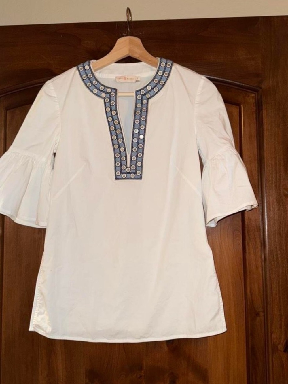 Tory Burch Embellished Tunic Top 🤍